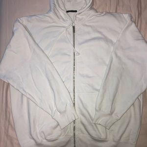 Brandy Melville White Carla Hoodie (worn twice)